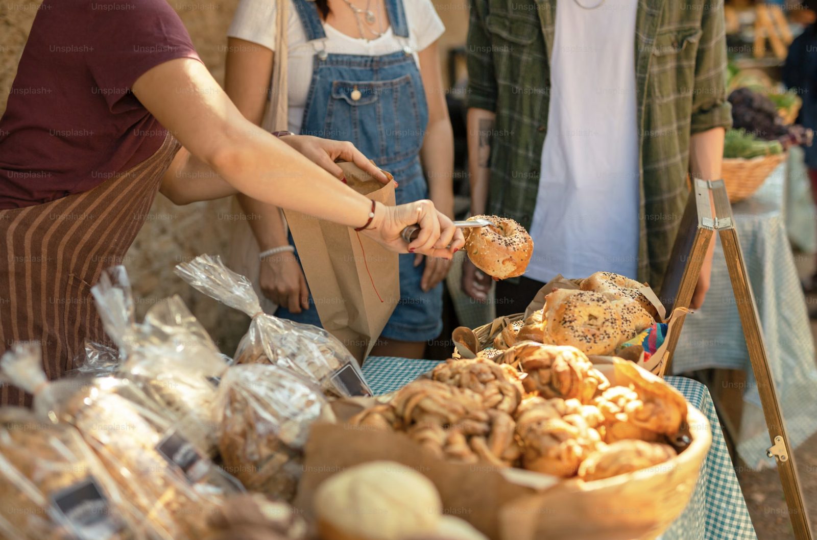 Fresh baked goods at the Montney craft sale